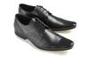 View Item New Ikon Mod Lace Up Black Leather Brogue Shoe UK 